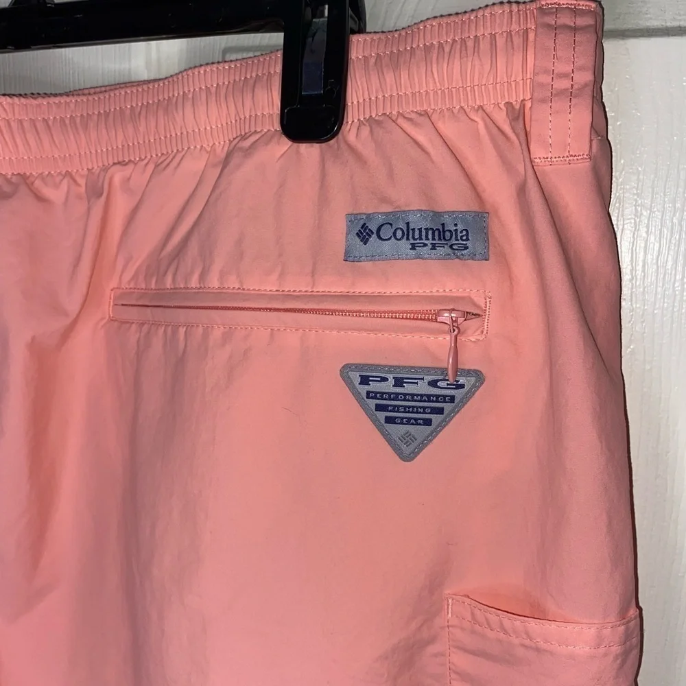 Men's Columbia Water Shorts, Swim Trunks, Salmon Pink